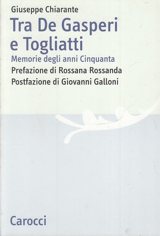 LS- TRA DE GASPERI E TOGLIATTI - GIUSEPPE CHIARANTE - CAROCCI--- 2006- B- ZTS170