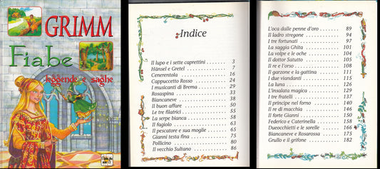 LB- FIABE LEGGENDE SAGHE - GRIMM - DEMETRA - L'ISOLA CHE NON C'E'-- 1998- C- RGX