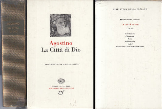 LD- LA CITTA' DI DIO - AGOSTINO - EINAUDI - GALLIMARD -- 1992 - CS- XFS