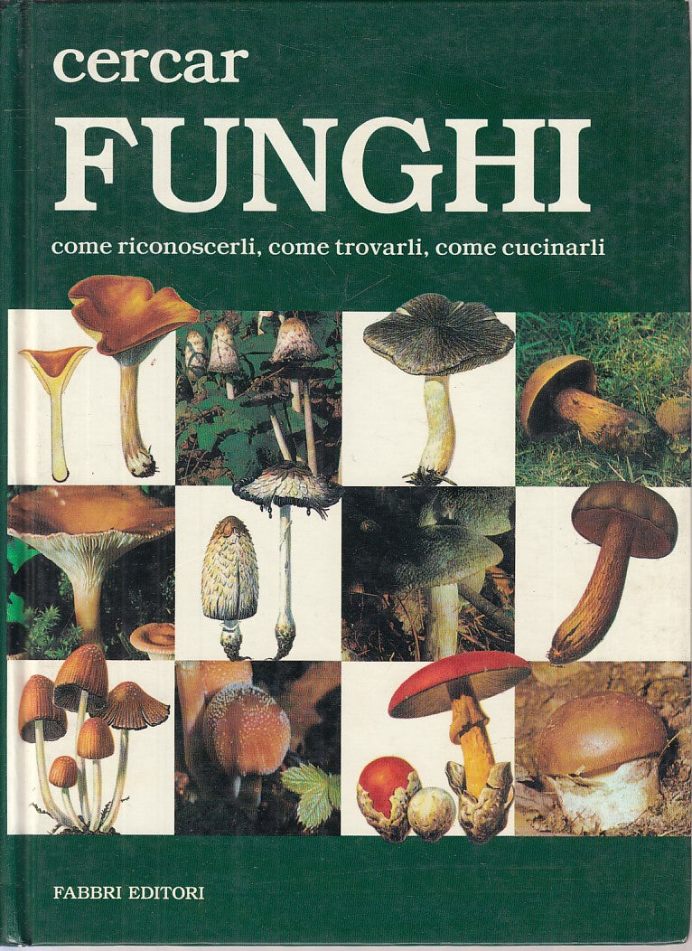 LZ- CERCAR FUNGHI RICONOSCERLI TROVARLI CUCINARLI-- FABBRI --- 1994 - C - ZFS265