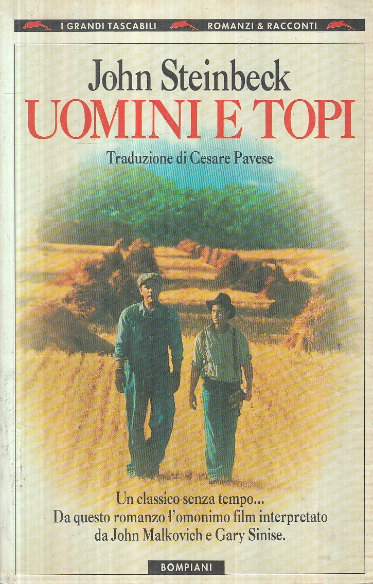 LN2- UOMINI E TOPI - JOHN STEINBECK - BOMPIANI ROMANZI RACCONTI - B - JXS192