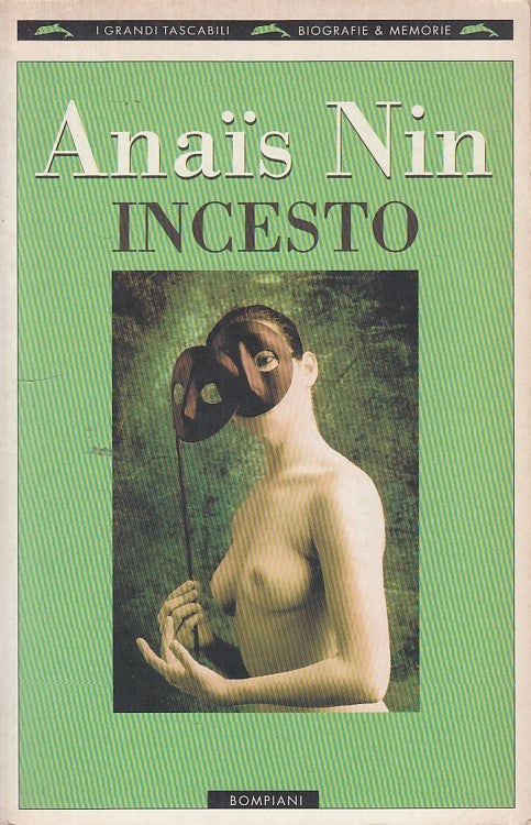 LN- INCESTO DIARIO- NIN- BOMPIANI- BIOGRAFIE MEMORIE- 1a ED.- 1995 - B - ZDS426