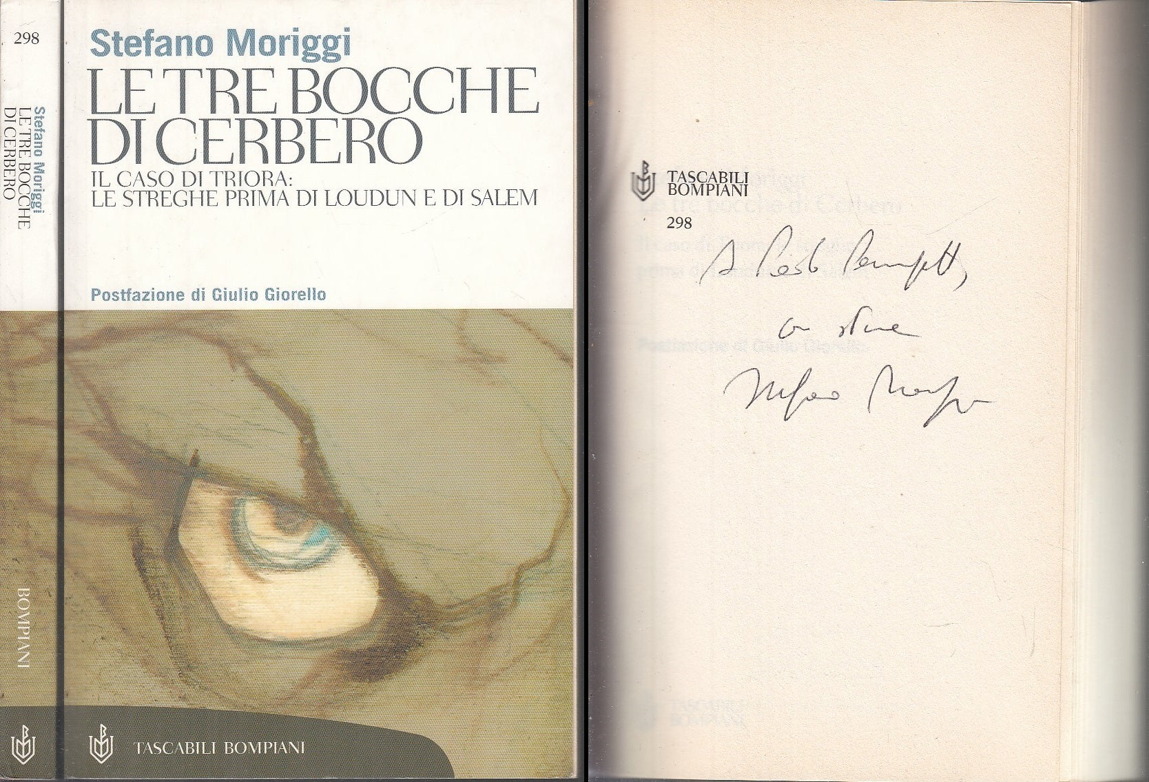 LN- LE TRE BOCCHE DI CERBERO CASO TRIORA - MORIGGI - BOMPIANI --- 2004- B- XFS59