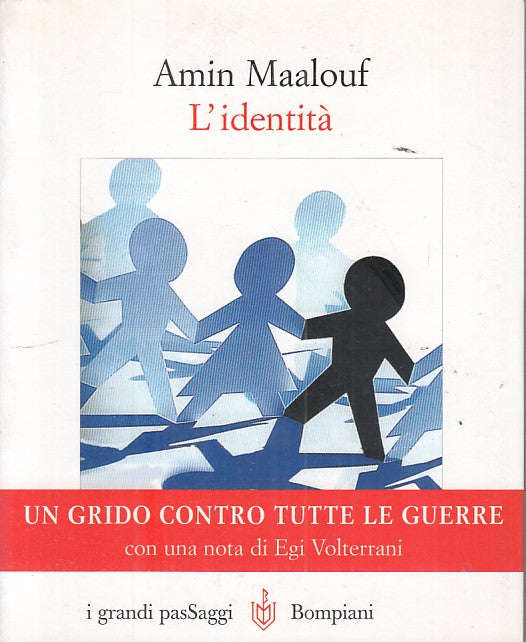 LS- L'IDENTITA' - AMIN MAALOUF - BOMPIANI -- 1a ED. - 1999 - B - YFS594