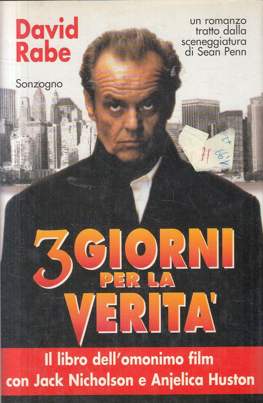 3 GIORNI PER LA VERITA' - DAVID ROBE - SONAOGNO - CS - JXS294