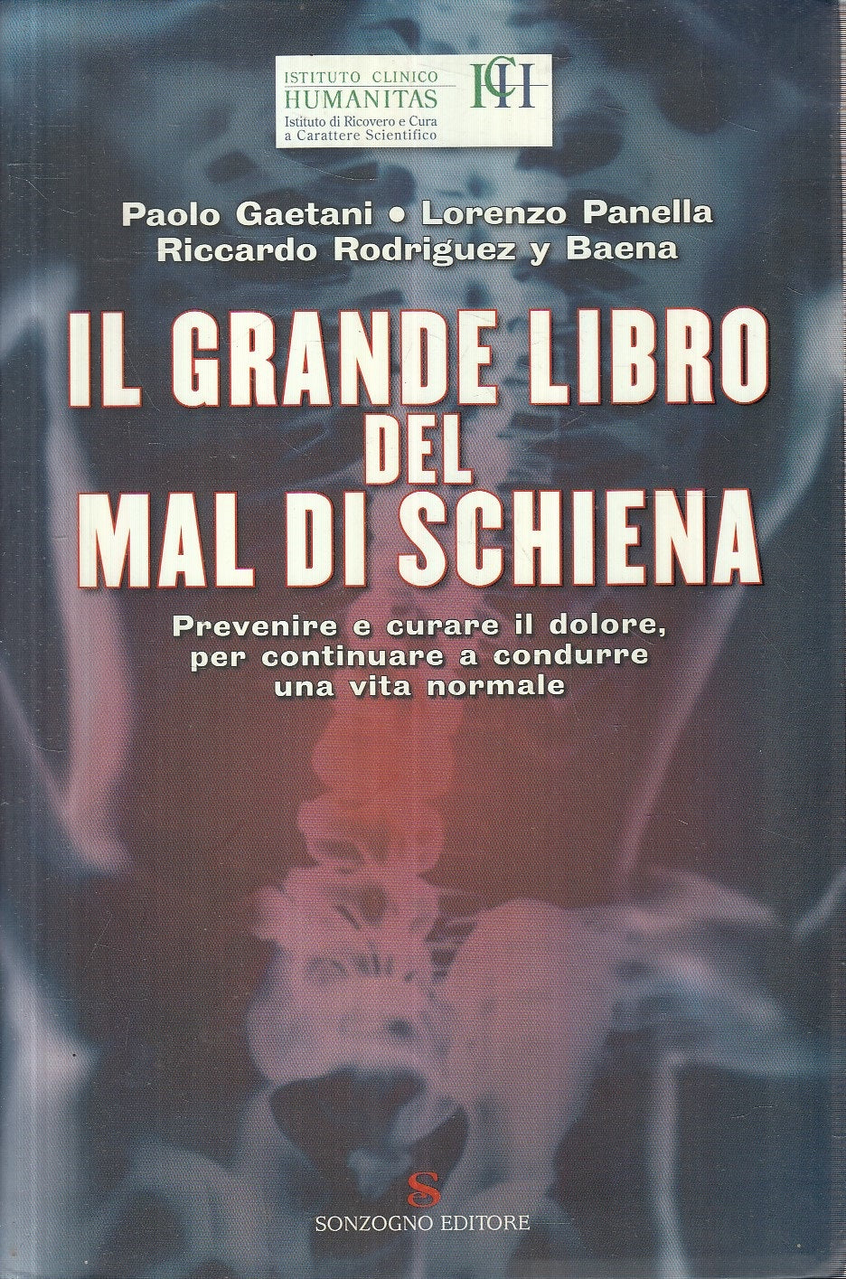 LZ- IL GRANDE LIBRO DEL MAL DI SCHIENA - SONZOGNO -- 1a ED. - 2006 - B - YFS330