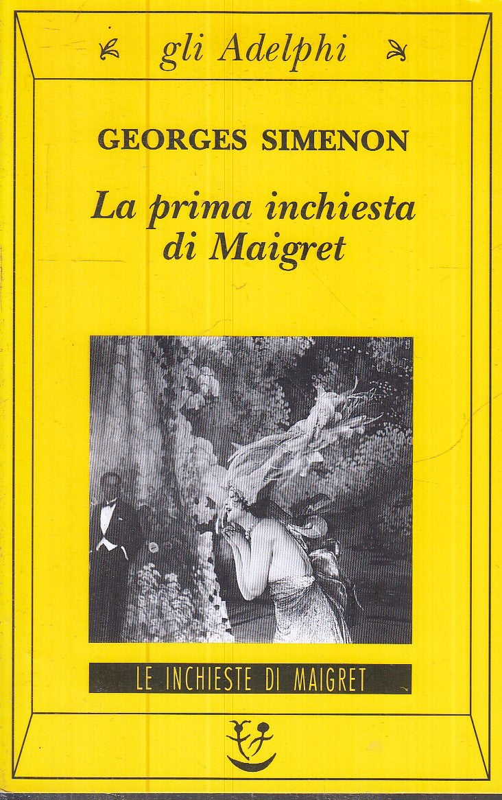 LG- LA PRIMA INCHIESTA DI MAIGRET - GEORGES SIMENON - GLI ADELPHI- 196--- B- XFS