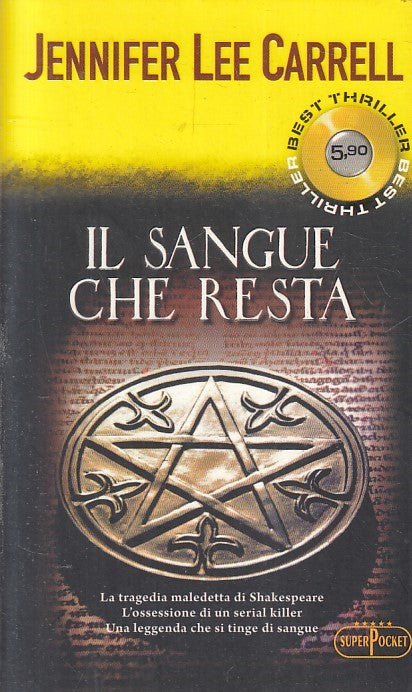 LN2- IL SANGUE CHE RESTA - LEE CARRELL - SUPERPOCKET THRILLER - B - JXS212