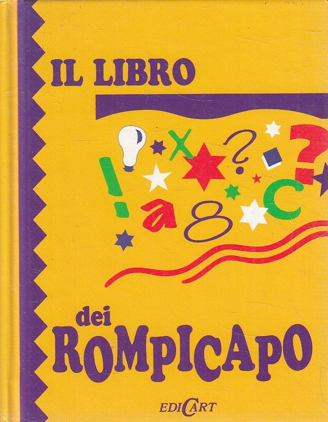 IL LIBRO DEI ROMPICAPO - EDICART ENIGMA - C - JXS268