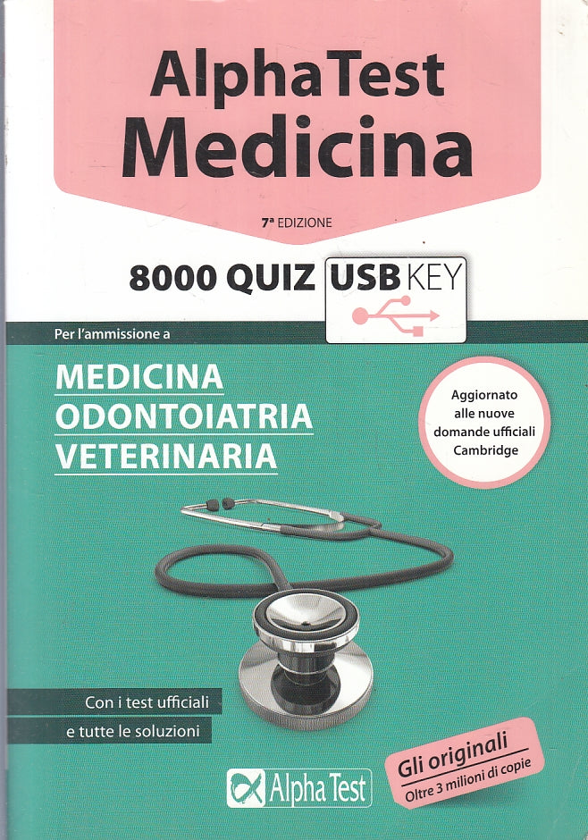 LZ- ALPHA TEST MEDICINA QUIZ MEDICINA ODONTOIATRIA VETERINARIA + USB - B- ZFS159