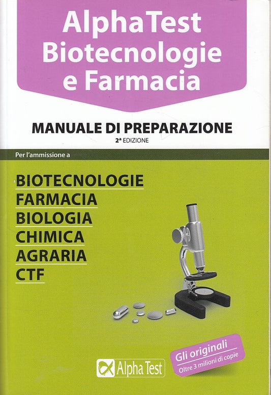 LZ- ALPHA TEST BIOTECNOLOGIE FARMACIA MANUALE -- ALPHA TEST--- 2016 - B - ZDS632