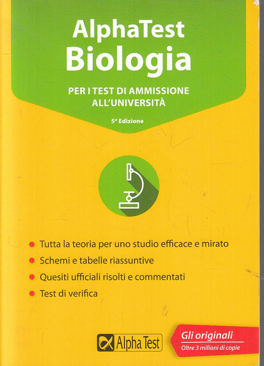 LZ- ALPHATEST BIOLOGIA PER I TEST DI AMMISSIONE ALL'UNIVERSITA' - B - ZFS290