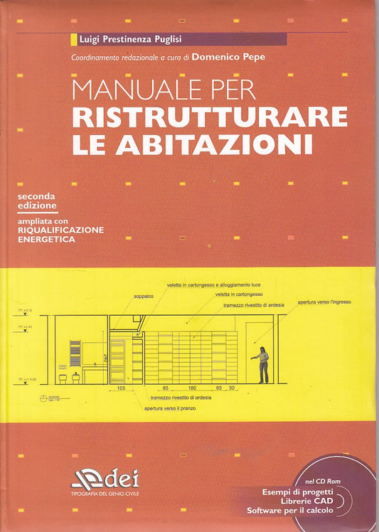 LZ- MANUALE PER RISTRUTTURARE ABITAZIONI + CD- PUGLISI- DEI--- 2010 - B - ZFS672