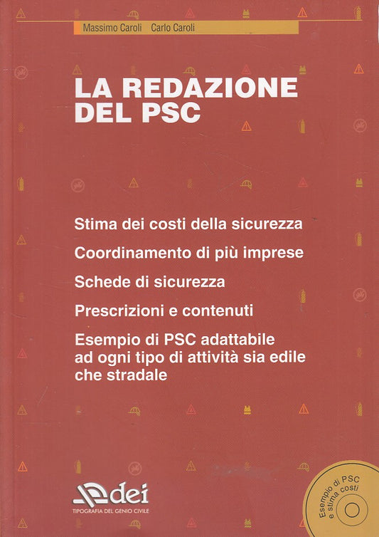 LZ- LA REDAZIONE DEL PSC + CD - MASSIMO CARLO CAROLI - DEI --- 2008 - B - ZFS618