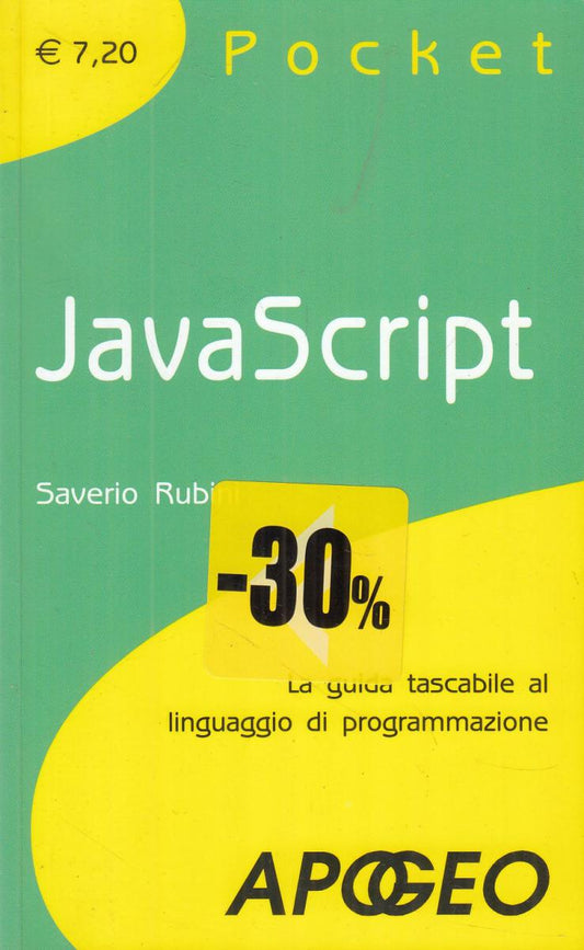LN2- JAVASCRIPT - SAVERIO RUBINI - APOGEO POCKET - B - JXS67