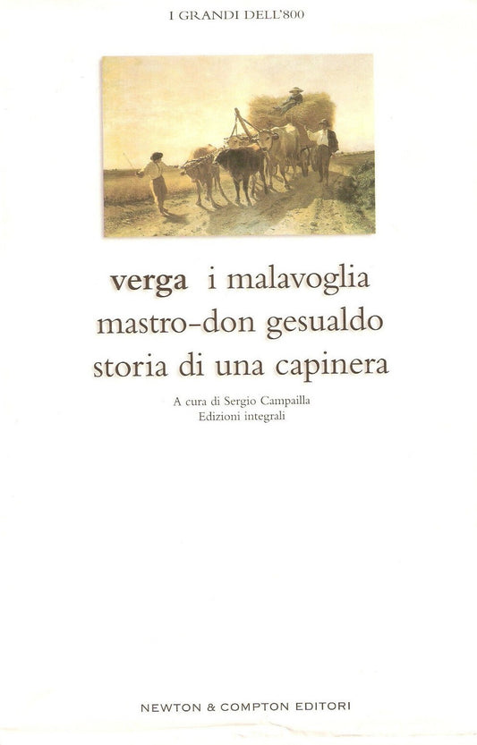 LN- MALAVOGLIA MASTRO DON GESUALDO CAPINERA - VERGA - NEWTON --- 2004 - CS - XFS