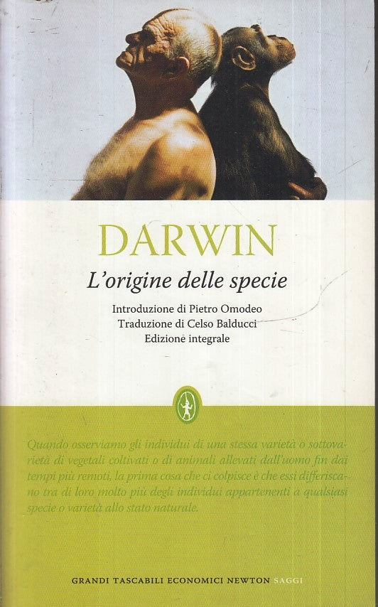 LN2- L'ORIGINE DELLA SPECIE - DARWIN - GRANDI TASCABILI ECONOMICI NEWTON - B - XFS