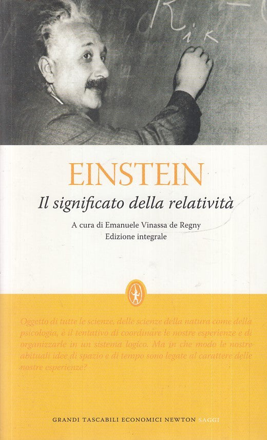 LN2- IL SIGNIFICATO DELLA RELATIVITA'- EINSTEIN- GRANDI TASCABILI NEWTON- B- XFS
