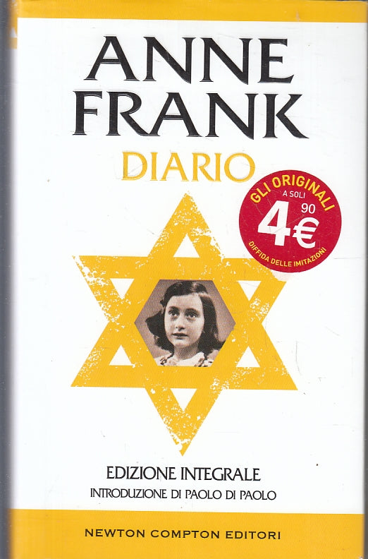 LN2- ANNE FRANK - DIARIO EDIZIONE INTEGRALE - NEWTON COMPTON - CS- JXS90
