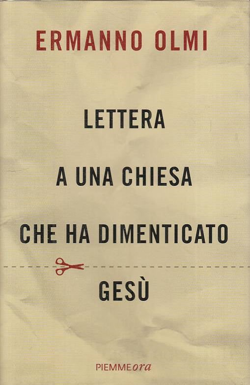 LS- LETTERA A CHIESA CHE HA DIMENTICATO GESU' -- PIEMME --- 2013 - CS - YFS198