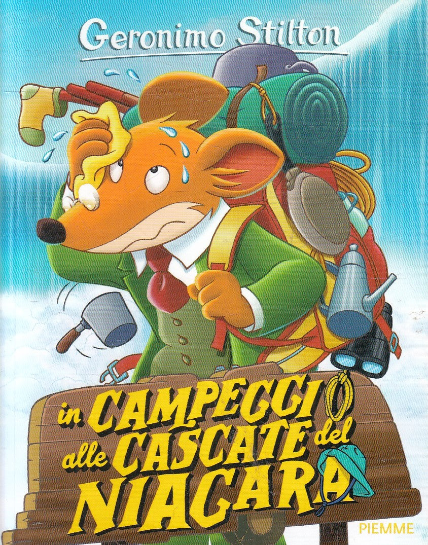 LN2- GERONIMO STILTON CAMPEGGIO ALLE CASCATE DEL NIAGARA - PIEMME - B - JXS254