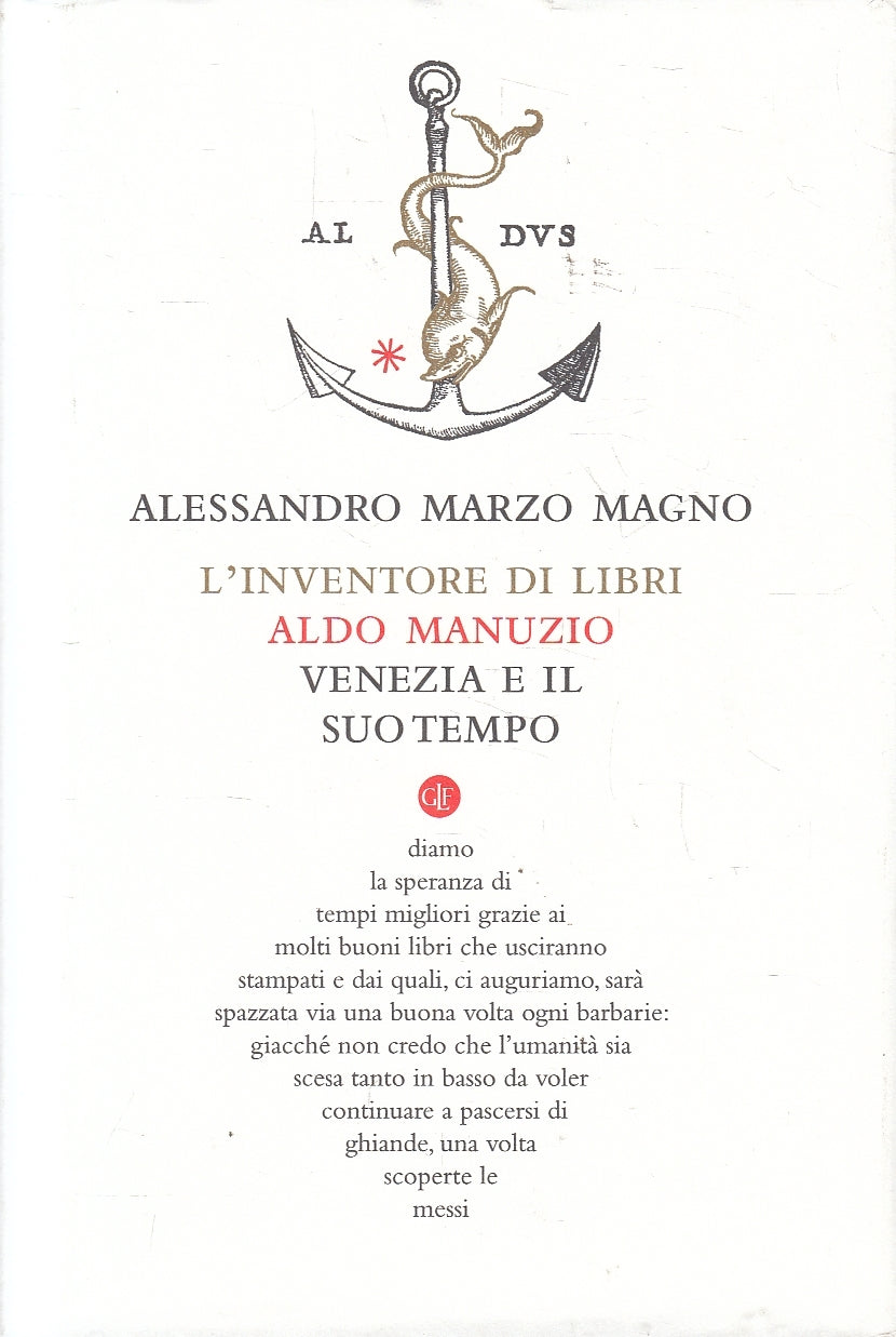 LS- INVENTORE DI LIBRI ALDO MANUZIO VENEZIA- MARZO MAGNO- LATERZA- 2020-CS-YPL17