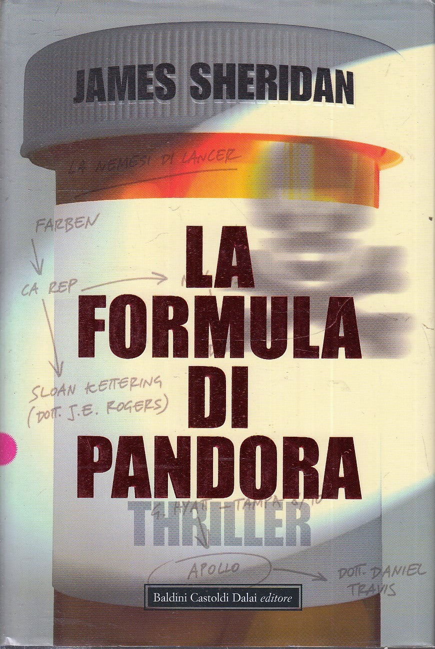 LA FORMULA DI PANDORA - JAMES SHERIDAN - BALDINI CASTOLDI DALAI - CS- JXS79