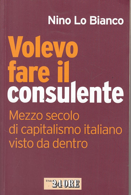 LS- VOLEVO FARE IL CONSULENTE - LO BIANCO - SOLE 24 ORE --- 2009 - B - ZFS111