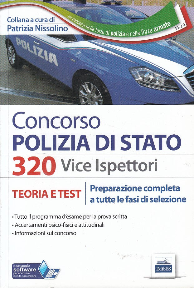 LZ- CONCORSO POLIZIA DI STATO TEORIA TEST- NISSOLINO- EDISES--- 2019 - B - YFS12