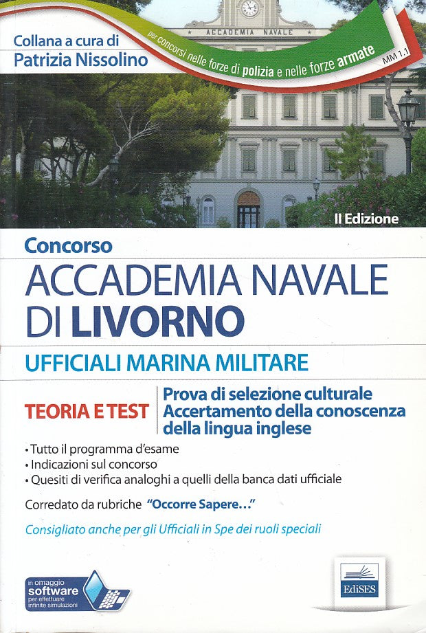 LZ- CONCORSO ACCADEMIA MARINA MILITARE TEORIA TEST-- EDISES--- 2017 - B - YFS395