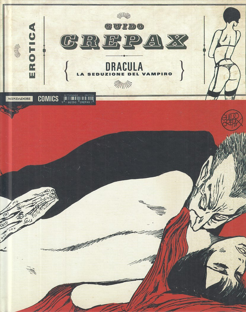 LX- DRACULA SEDUZIONE VAMPIRO- CREPAX- MONDADORI COMICS- EROTICA-- 2015- C - TBX