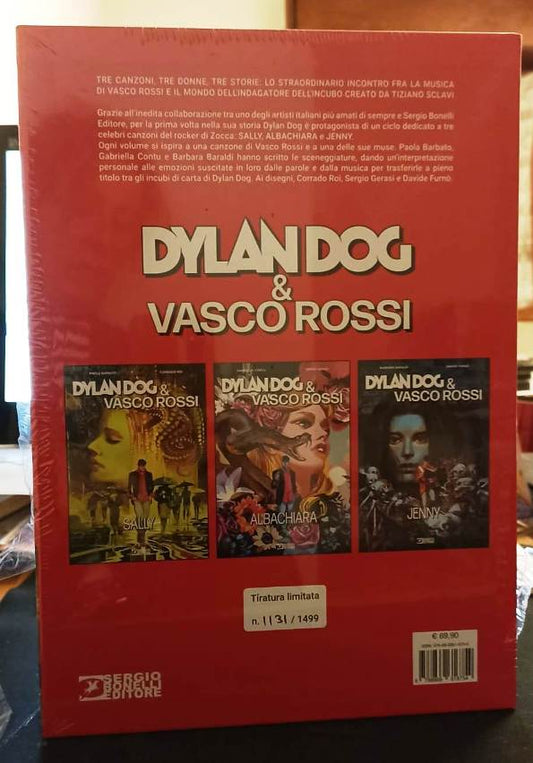 LB- DYLAN DOG & VASCO ROSSI 3 VOLUMI CONFANETO NUMERATO -- BONELLI- 2021- C