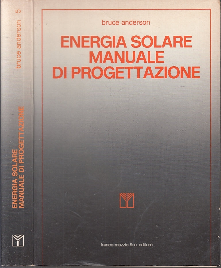 LZ- ENERGIA SOLARE MANUALE DI PROGETTAZIONE- ANDERSON- MUZZIO--- 1980- B- YFS372
