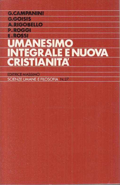LS- UMANESIMO INTEGRALE NUOVA CRISTIANITA' -- MASSIMO --- 1988 - B - YTS492