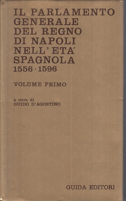 LS- PARLAMENTO REGNO NAPOLI ETA' SPAGNOLA 1556/96-- GUIDA --- 1984 - CS - YFS474