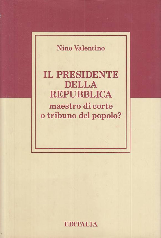 LS- IL PRESIDENTE DELLA REPUBBLICA - VALENTINO - EDITALIA --- 1992 - CS - YTS185