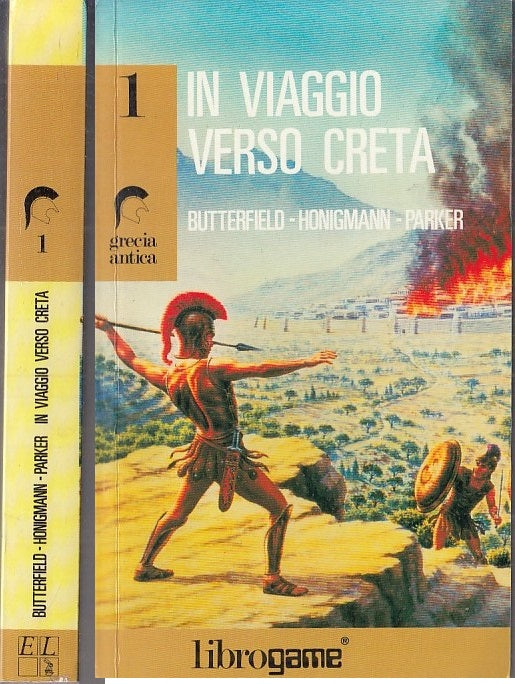 LF- GRECIA ANTICA 1 IN VIAGGIO VERSO CRETA - HONGMANN- LIBROGAME--- 1990- B- YFS