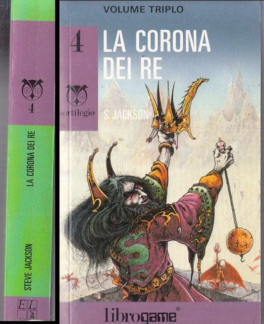 LF- SERIE SORTILEGIO 1 TRIPLO LA CORONA DEL RE - JACKSON - LIBROGAME --- 1989- B- YFS