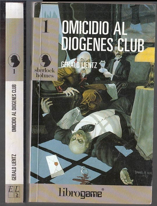LF- SERIE SHERLOCK HOLMES 1 OMICIDIO AL DIOGENES CLUB- LIENTZ- LIBROGAME- B- A23