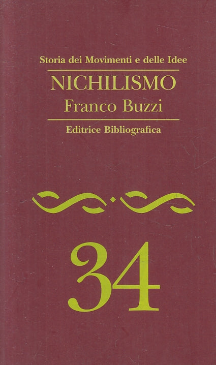 LS- NICHILISMO - FRANCO BUZZI - BIBLIOGRAFICA - MOVIMENTI IDEE-- 1998- B- ZFS145