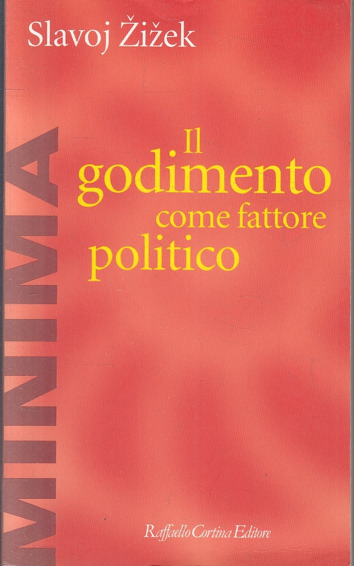 LZ- IL GODIMENTO COME FATTORE POLITICO- ZIZEK- RAFFAELLO CORTINA- 2001- B-YFS153
