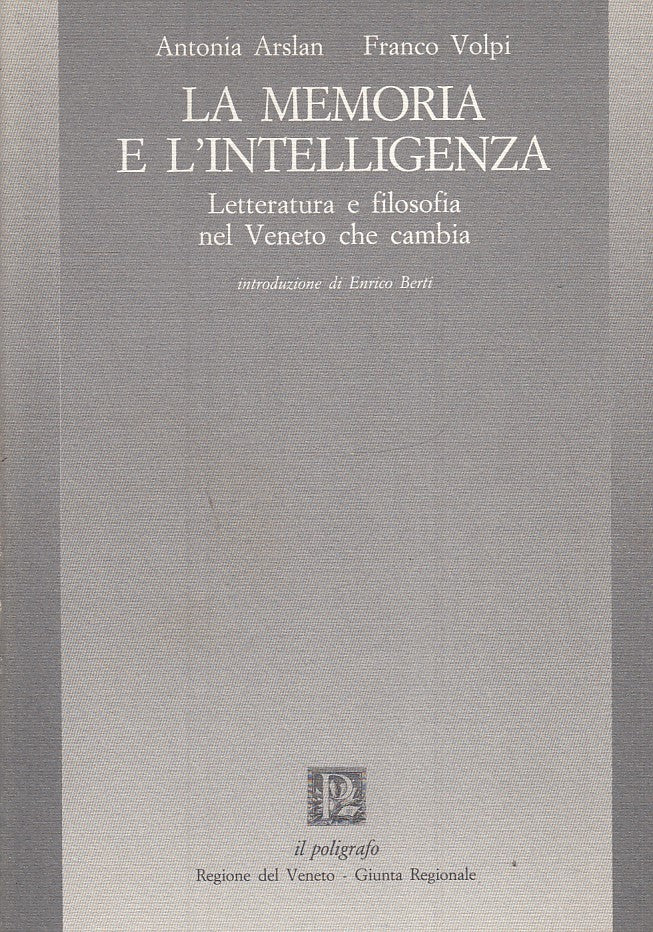 LS- LA MEMORIA E L'INTELLIGENZA - ARLSAN VOLPI - IL POLIGRAFO --- 1989- B- ZTS30