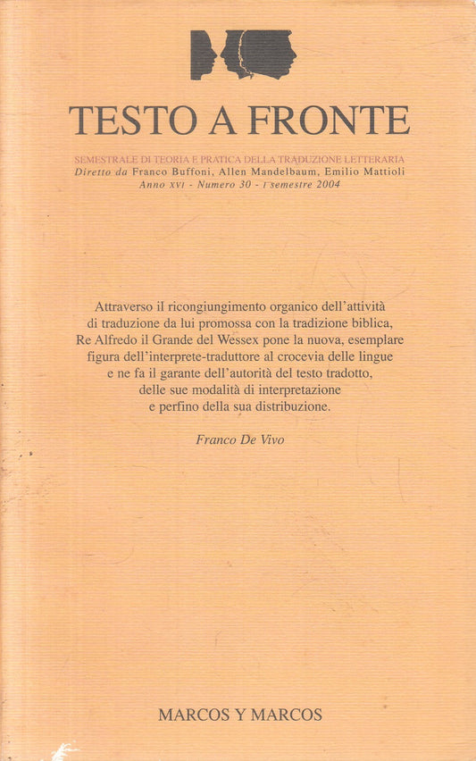 Testo a fronte Rivista traduzione letteraria - Aa.vv. - Marco y Marcos - JXS329