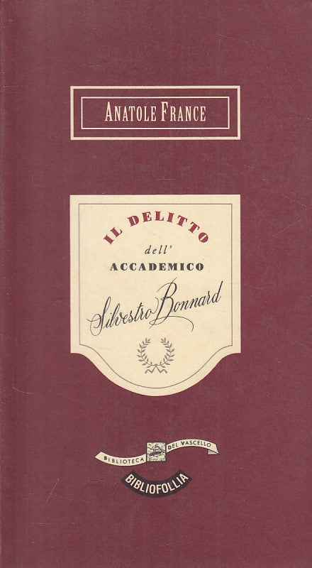 LN- IL DELITTO DELL'ACADEMICO SILVESTRO BONARD - FRANCE- APB --- 1993 - B - YFS6