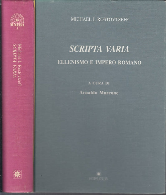 LS- SCRIPTA VARIA ELLENISMO E IMPERO ROMANO - ROSTOVTZEFF ---- 1995- C- XFS61