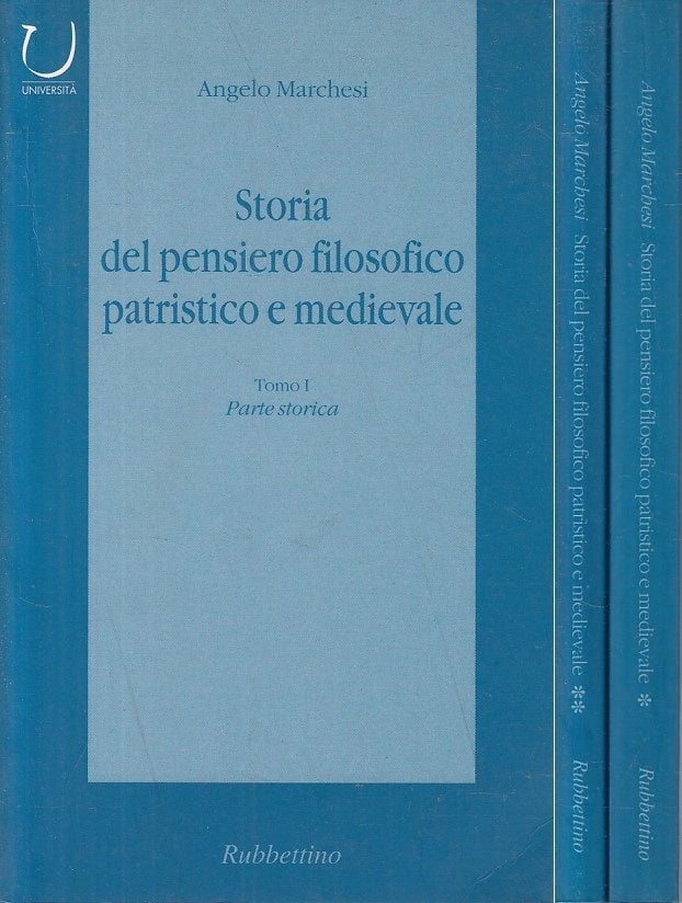 Storia Pensiero Filosofico Patristico Medievale 1/2- Marchesi- Rubbettino-ZFS256