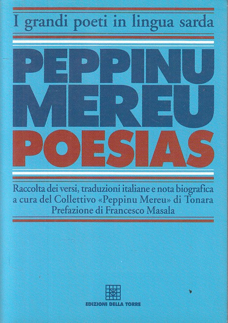 LN- POESIAS RACCOLTA VERSI - MEREU - TORRE - LINGUA SARDA -- 2001 - BS - YFS630