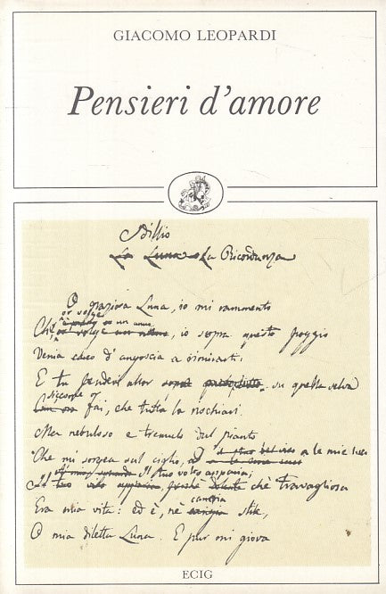 LN- PENSIERI D'AMORE - LEOPARDI - ECIG - PICCOLI RITORNI -- 1993 - B - YFS431