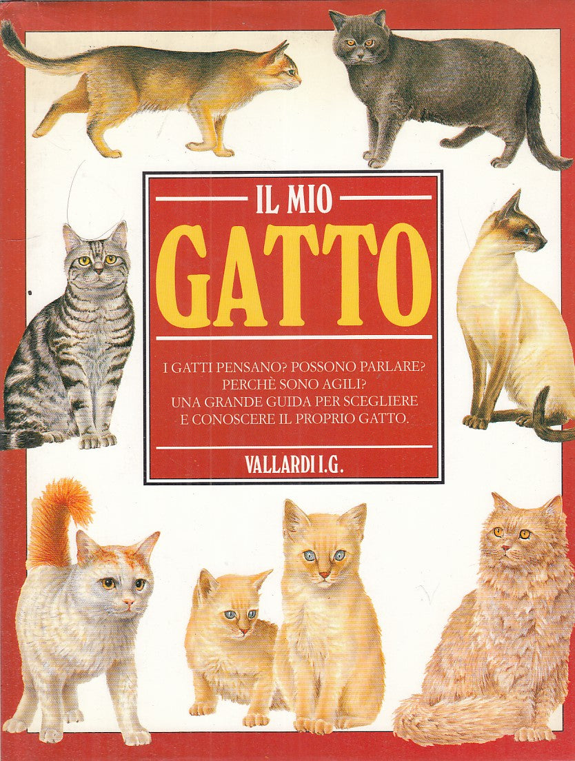 LZ- IL MIO GATTO GUIDA CONOSCERE SCEGLIERE -- VALLARDI --- 1994 - CS - YFS850