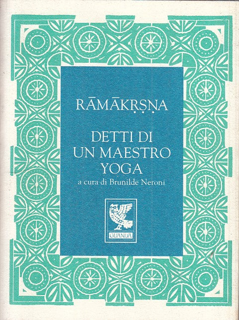 LS- DETTI DI UN MAESTRO DI YOGA - RAMAKRSNA - GUANDA --- 1996 - B - ZFS416